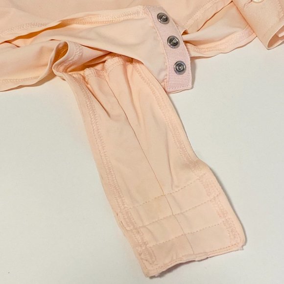 J.CREW Ashton Light Pink Stretch Silk Bodysuit  size 8 - Picture 7 of 11